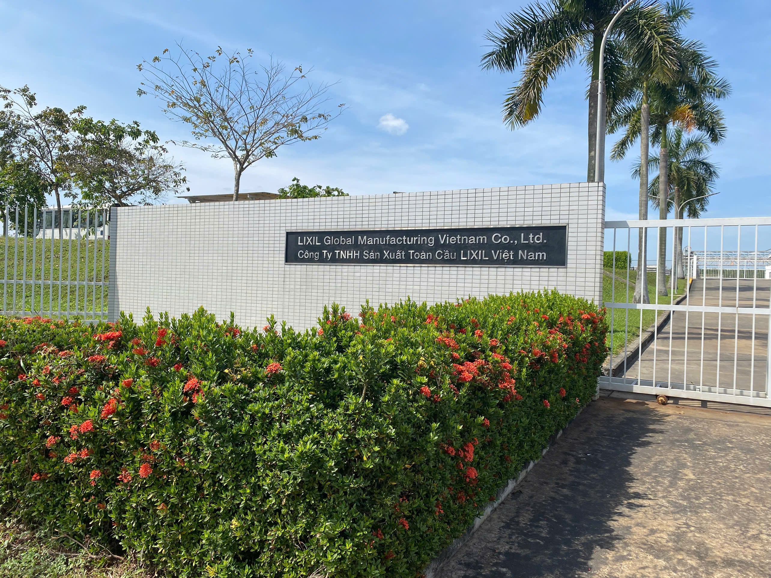 Factory Main Gate at Lixil Global Manufacturing Viet Nam Company Limited